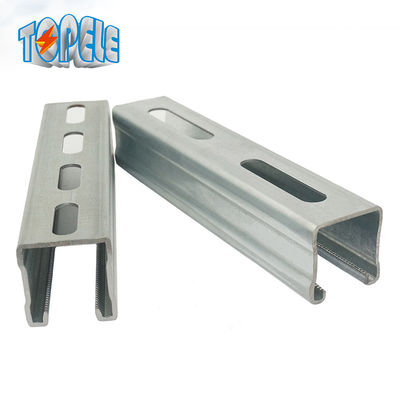 Sistema de soporte de canal con ranuras de 41*21 mm de acero inoxidable