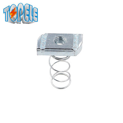 Nuts de canal de resorte largo galvanizados de acero M12