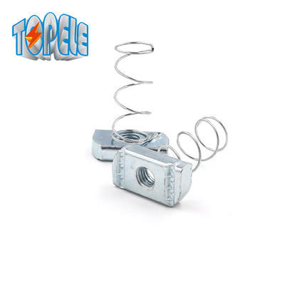 Nuts de canal de resorte largo galvanizados de acero M12