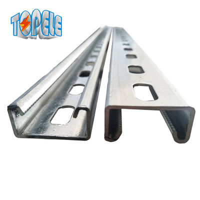 1 - 5/8 de acero único de 10 pies Unistrut canal con ranuras