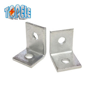 2 Conectores de canal de unistrut de 3 mm con ángulo de extremo de agujero