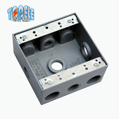 UL Listado 4x2 Cajas eléctricas resistentes a la intemperie de aluminio Una / Dos salida de banda