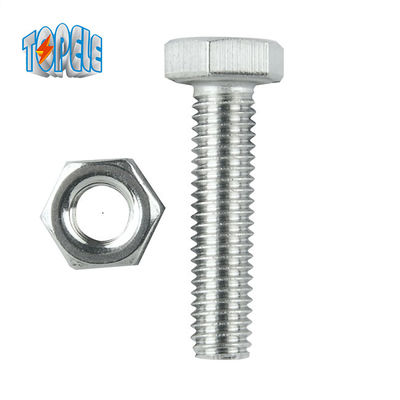 Acero inoxidable galvanizado por inmersión en caliente 4.8 M2 Conjunto de perno y tuerca hexagonal