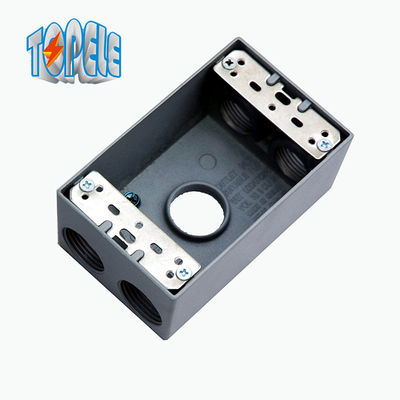 1 banda 3 agujeros 3/4 pulgadas IP67 resistente a la intemperie cajas eléctricas