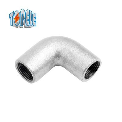 Bs Solid galvanizado de 25 mm con conducto de 90 grados Codo