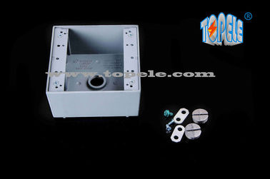 Cajas de conexión de aluminio resistente a la intemperie, caja de interruptores eléctricos de dos bandas