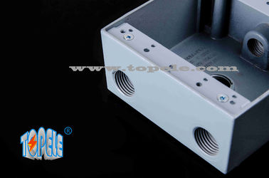 Cajas de conexión de aluminio resistente a la intemperie, caja de interruptores eléctricos de dos bandas