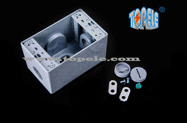 Cajas resistentes a la intemperie de aluminio fundido 3 agujeros / 5 agujeros Cajas de salida de banda única de metal fundido