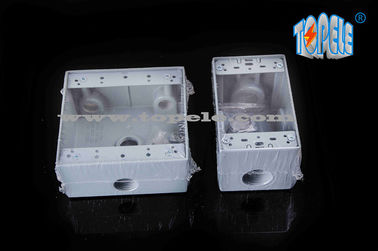 Cajas resistentes a la intemperie de aluminio fundido 3 agujeros / 5 agujeros Cajas de salida de banda única de metal fundido