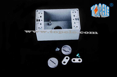 Cajas eléctricas resistentes a la intemperie 3 agujeros Cajas de salida de banda única Aluminio