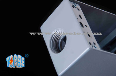 Cajas eléctricas resistentes a la intemperie 3 agujeros Cajas de salida de banda única Aluminio