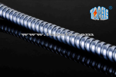 Acero galvanizado eléctrico PVC conducto flexible y accesorios gris