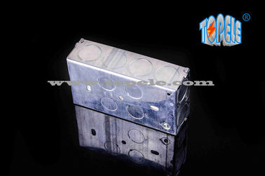 BS4568 Cajas eléctricas de acero de dos bandas GI y cubiertas para dispositivos de salida metálicos