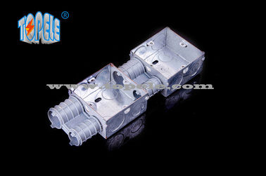 Cajas eléctricas / Caja de conducto de metal estándar británico de 2 bandas con PVC, caja de interruptores