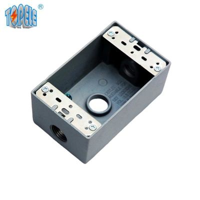UL Lista 4x2 de aluminio una banda de salida resistente al clima caja gris