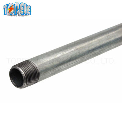 Conducto de metal rígido de acero galvanizado de 10 pies con acoplamientos electroplados
