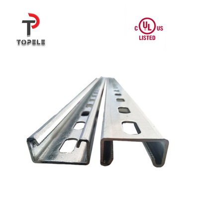 El conducto de la cavidad galvanizado con ranuras Unistrut 1,5 mm - 3,0 mm