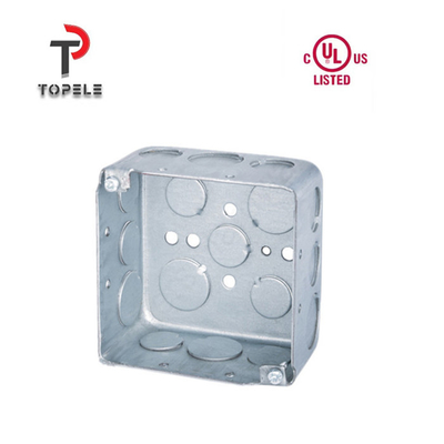 Caja de unión eléctrica cuadrada de acero galvanizado tipo tirado