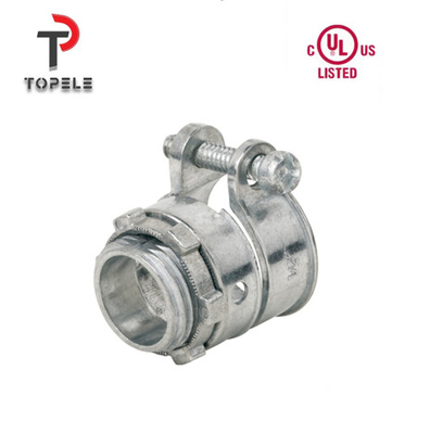 Conector de conducto flexible Conector de compresión de zinc estándar UL recto
