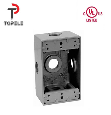Cajas eléctricas resistentes a la intemperie de aluminio