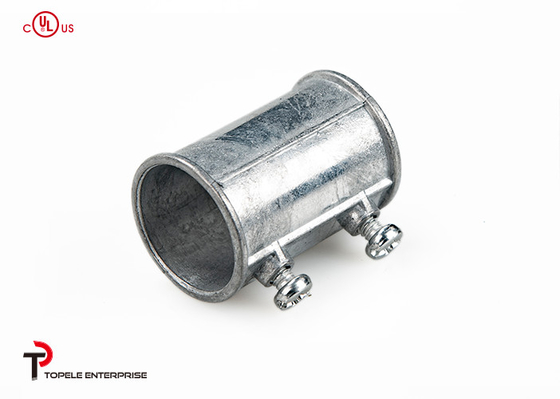 1/2" Accesorios de tuberías eléctricas de acero galvanizado EMT Conjunto de acoplamiento de tornillo para conducto