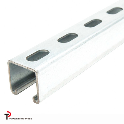 Sistema de soporte galvanizado con ranuras en forma de U Canal 41X 41MM