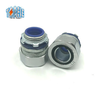 Conector de conducto de metal de zinc recto de 3/8" líquido y ajustado