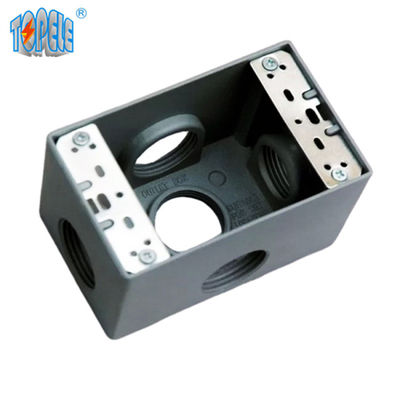 UL Lista 4x2 de aluminio una banda de salida resistente al clima caja gris
